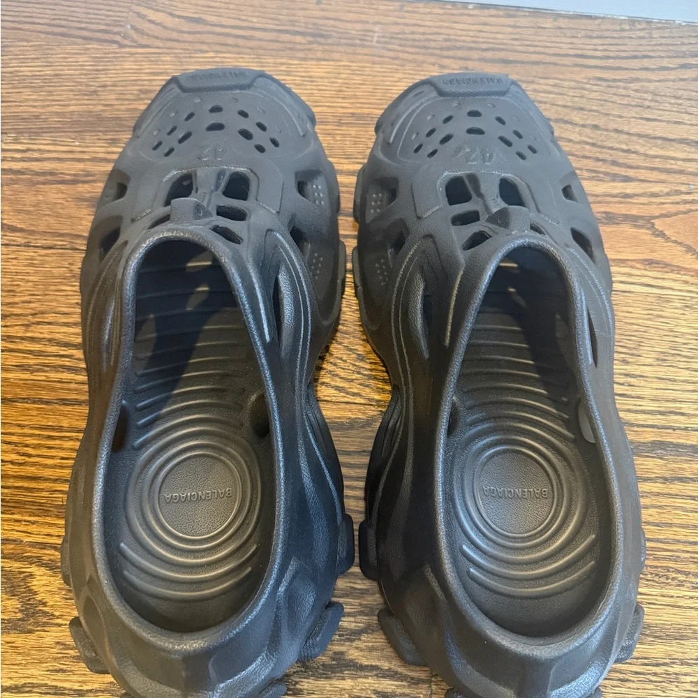 BALENCIAGA HD Molded Mens HD Mules 42 Black